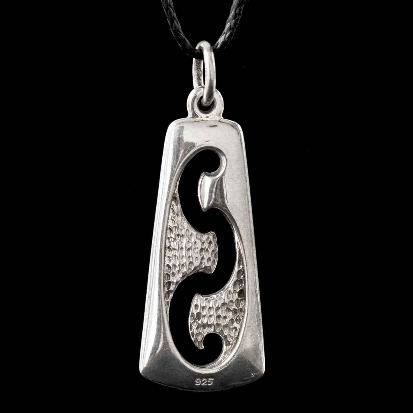Silver Taroa Toki Form by Kerry Thompson Pendant