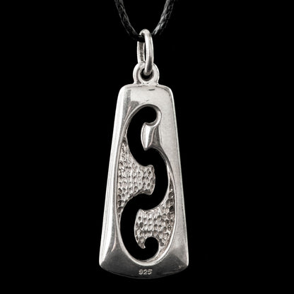 Silver Taroa Toki Form by Kerry Thompson Pendant