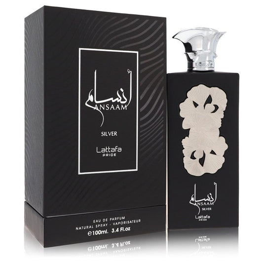 Lattafa Pride Ansaam Silver Eau De Parfum Spray (Unisex) by Lattafa 100 ml
