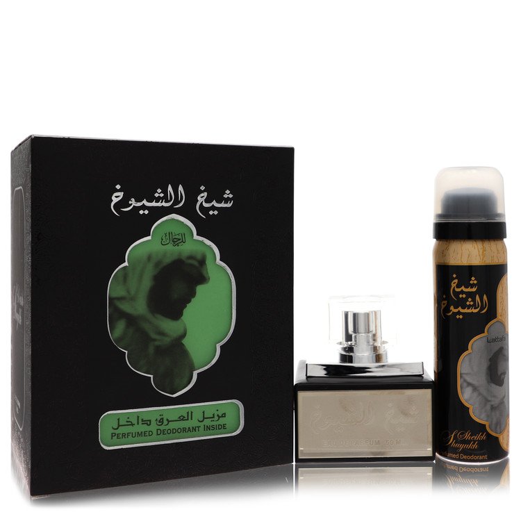 Lattfa Sheikh Al Shuyukh Eau De Parfum Spray With  1.7 oz Deodorant Spray by Lattafa 50 ml