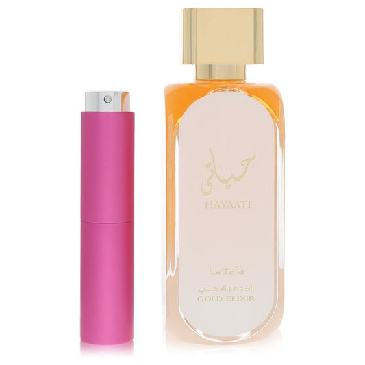 Lattafa Hayaati Gold Elixir Travel Spray by Lattafa 8 ml