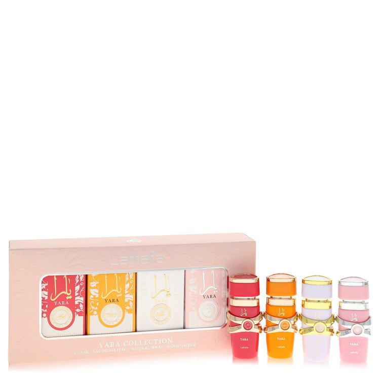 Lattafa Yara Gift Set - Mini EDP Collection Set Contains Yara Candy, YaraTous, Yara Moi, Yara all sized 0.16 oz EDP by Lattafa --