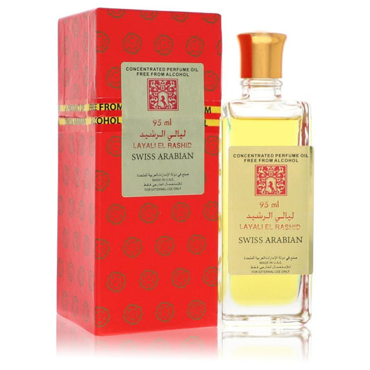 Layali El Rashid Concentrated Perfume Oil Free From Alcohol (Unisex) by Swiss Arabian 95 ml