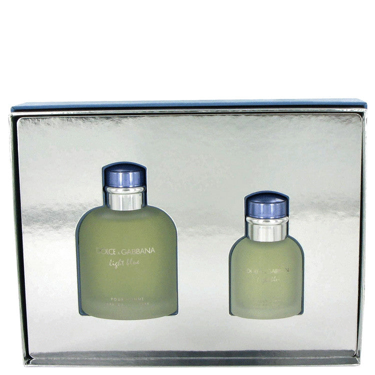 Light Blue Gift Set - 4.2 oz Eau De Toilette Spray + 1.3 oz Eau De Toilette Spray by Dolce & Gabbana --