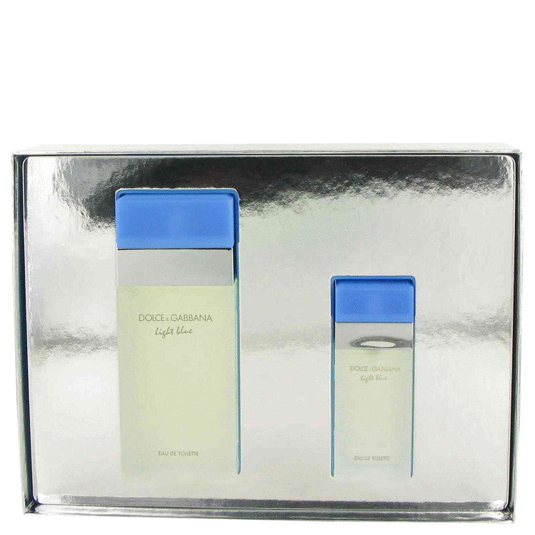 Light Blue Gift Set - 3.4 oz Eau De Toilette Spray + .85 oz EDT Spray by Dolce & Gabbana --