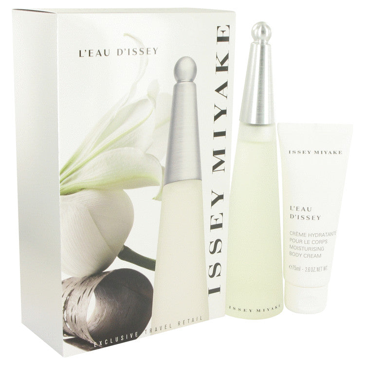 Leau Dissey (issey Miyake) Gift Set - 3.3 oz Eau DeToilette Spray + 2.6 oz Body Cream by Issey Miyake --