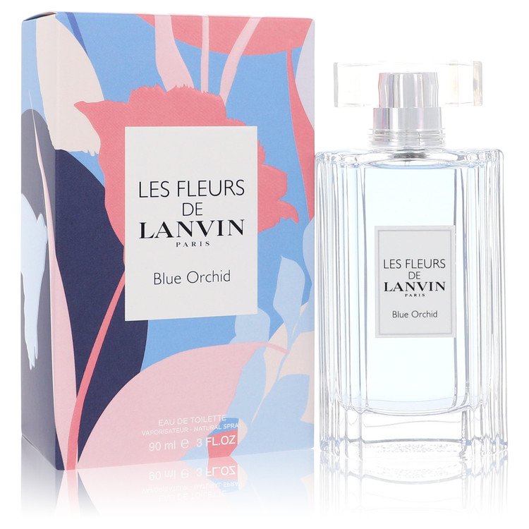 Les Fleurs De Lanvin Blue Orchid Eau De Toilette Spray by Lanvin 90 ml