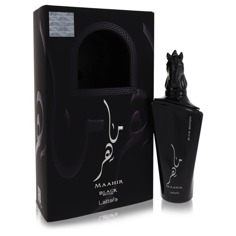 Maahir Black Edition Eau De Parfum Spray (Unisex) by Lattafa 100 ml