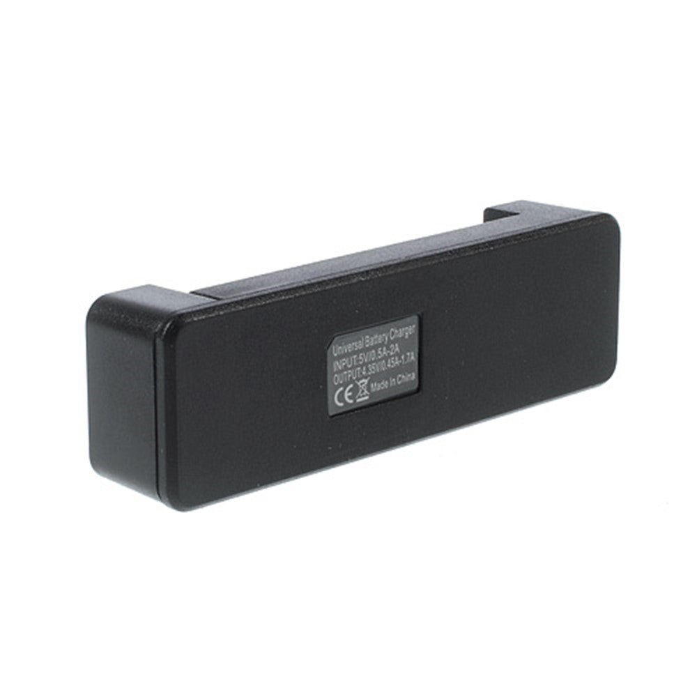 Universal Mini Li-ion Battery Charger for Mobile Phones Camera etc w/ MicroUSB Port