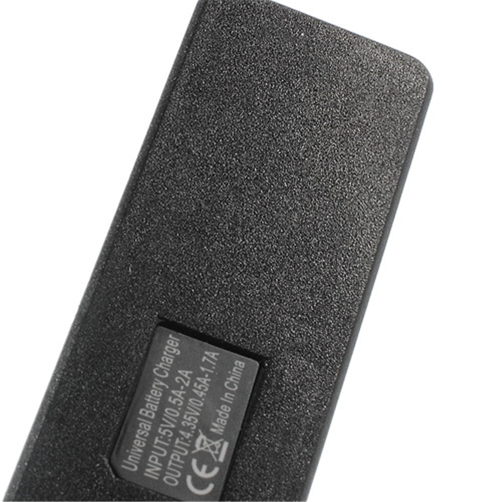 Universal Mini Li-ion Battery Charger for Mobile Phones Camera etc w/ MicroUSB Port