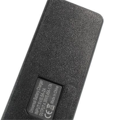 Universal Mini Li-ion Battery Charger for Mobile Phones Camera etc w/ MicroUSB Port