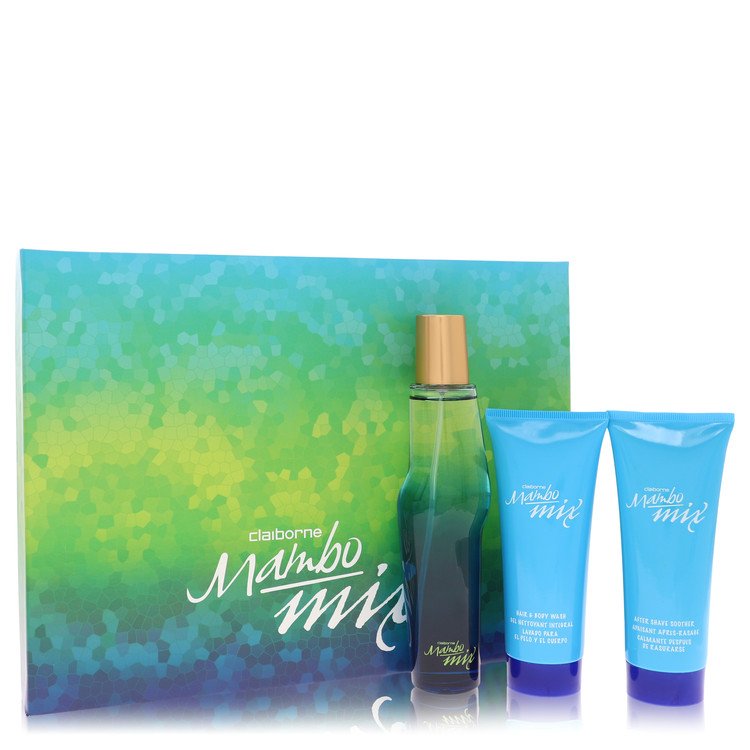 Mambo Mix Gift Set - 3.4 oz Eau De Cologne Spray + 3.4 oz After Shave Soother + 3.4 oz Shower Gel by Liz Claiborne --