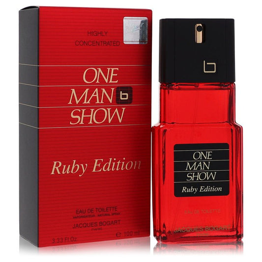 One Man Show Ruby Eau De Toilette Spray by Jacques Bogart 100 ml