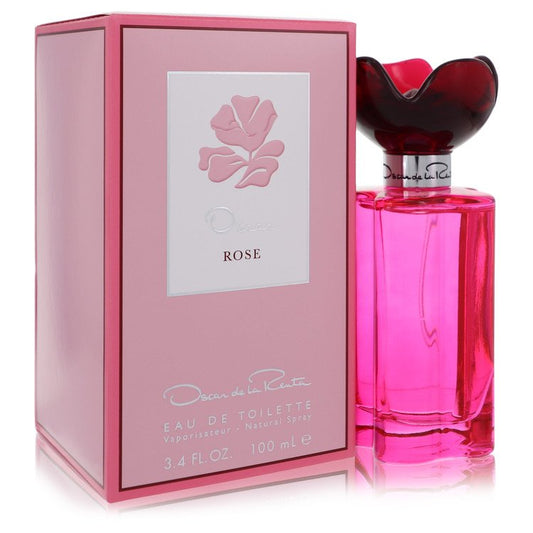 Oscar Rose Eau De Toilette Spray by Oscar De La Renta 100 ml