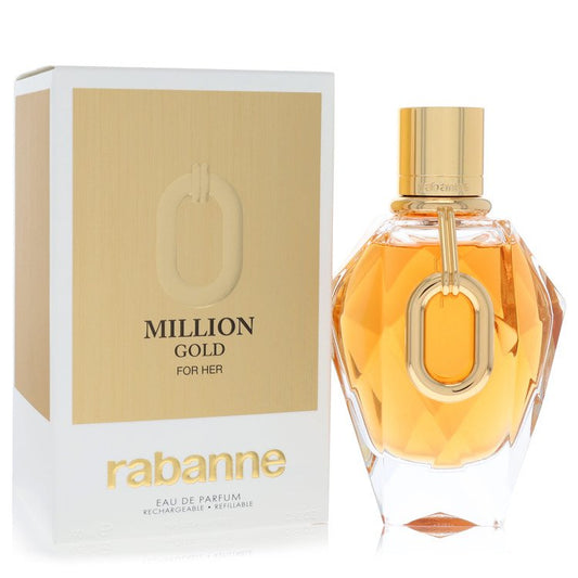 Paco Rabanne Million Gold Eau De Parfum Refillable Spray by Paco Rabanne 90 ml