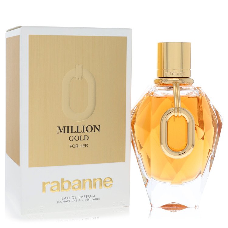 Paco Rabanne Million Gold Eau De Parfum Refillable Spray by Paco Rabanne 90 ml