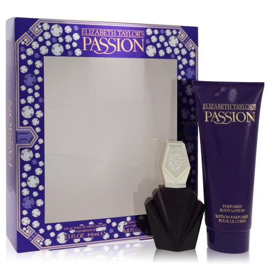 Passion Gift Set - 1.5 oz Eau De Toilette Spray + 6.8 oz  Body Lotion by Elizabeth Taylor --