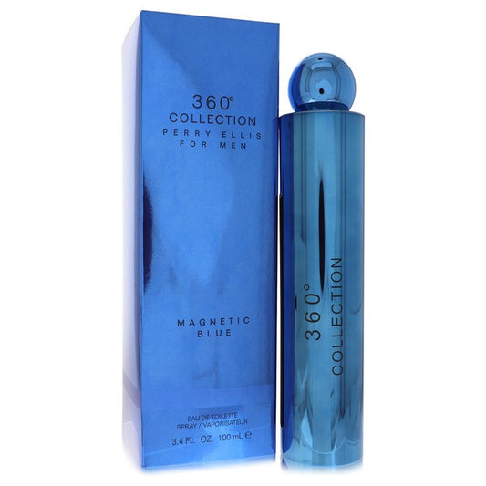 Perry Ellis 360 Collection Magnetic Blue Eau De Toilette Spray by Perry Ellis 100 ml