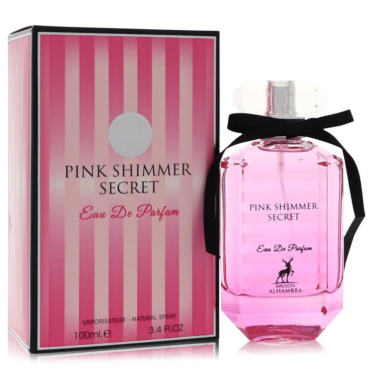 Pink Shimmer Secret Eau De Parfum Spray by Maison Alhambra 100 ml