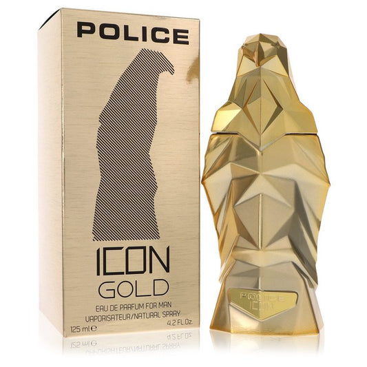 Police Icon Gold Eau De Parfum Spray by Police Colognes 125 ml