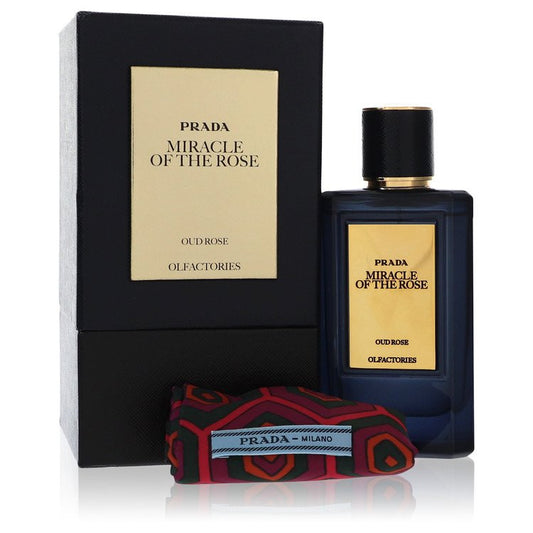 Prada Olfactories Miracle Of The Rose Eau De Parfum Spray with Free Gift Pouch by Prada 100 ml