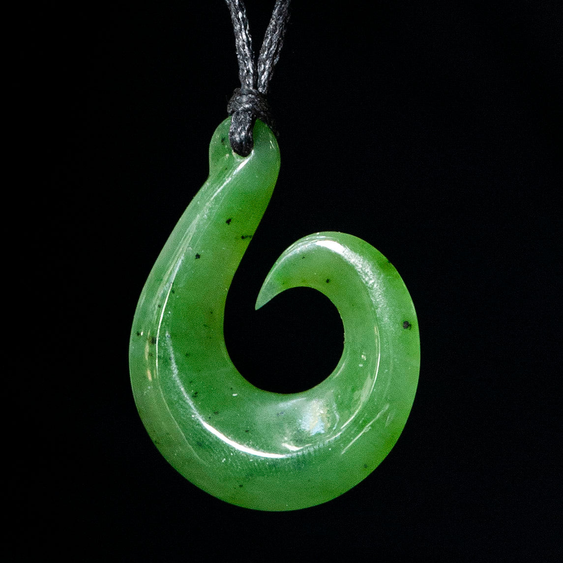 Hei Matau handcrafted jade pendant