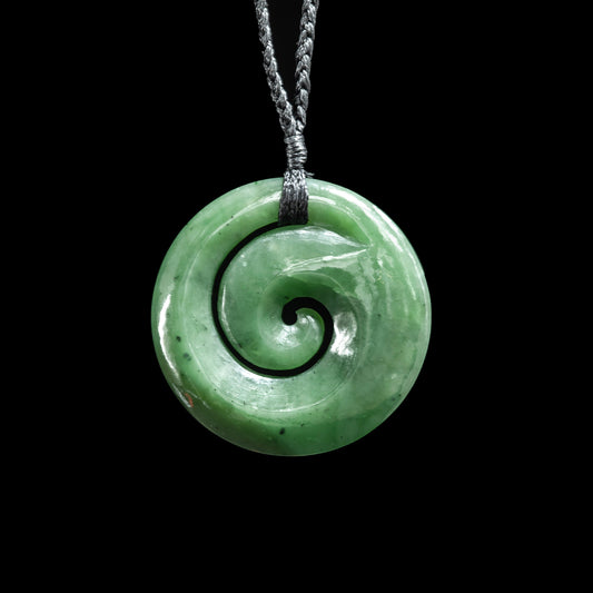 Jade Koru, hand-crafted pendant