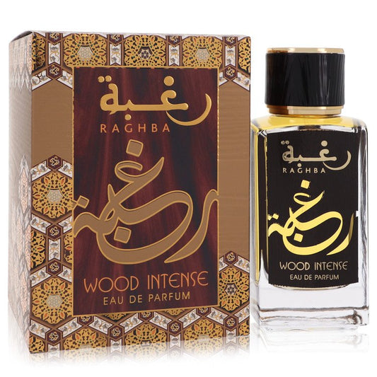 Raghba Wood Intense Eau De Parfum Spray (Unisex) by Lattafa 100 ml