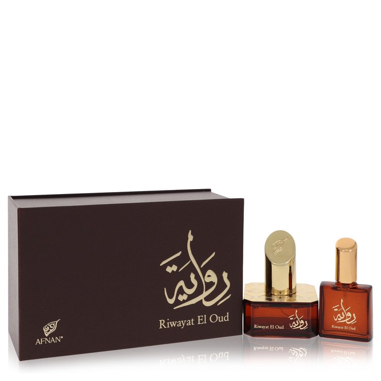 Riwayat El Oud Eau De Parfum Spray + Free .67 oz Travel EDP Spray by Afnan 50 ml