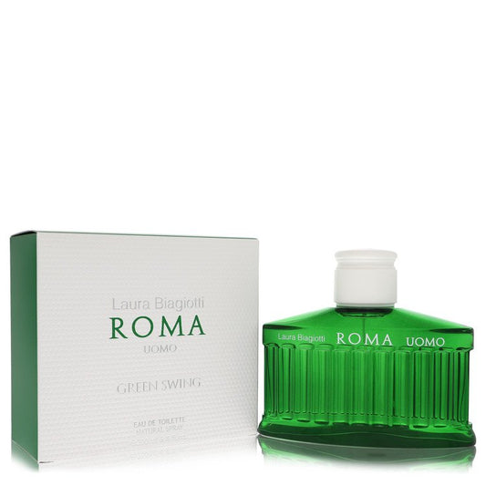 Roma Uomo Green Swing Eau De Toilette Spray by Laura Biagiotti 200 ml