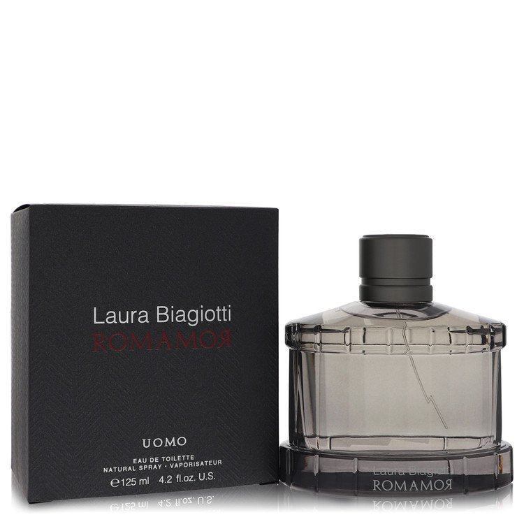 Romamor Uomo Eau De Toilette Spray by Laura Biagiotti 125 ml