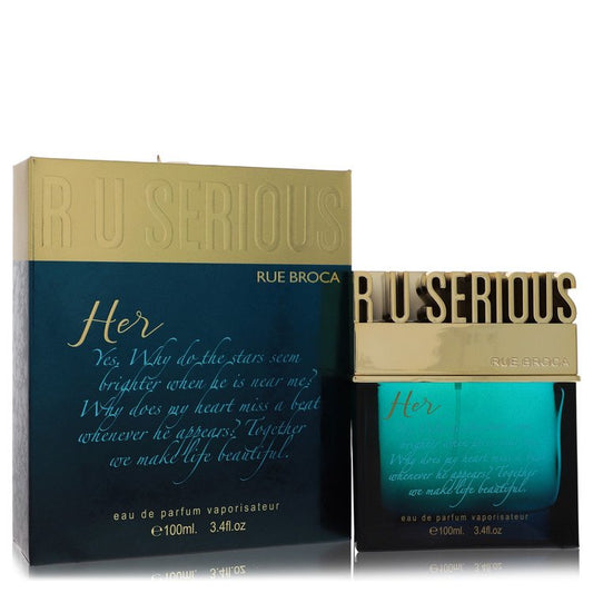 R U Serious Her Eau De Parfum Spray by Rue Broca 100 ml
