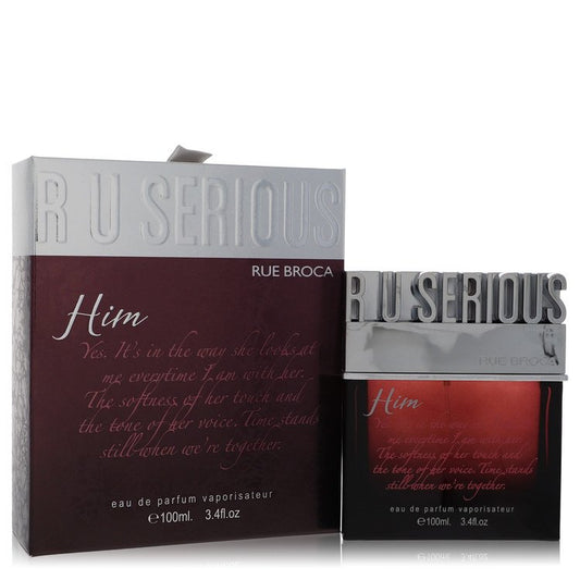 R U Serious Him Eau De Parfum Spray by Rue Broca 100 ml