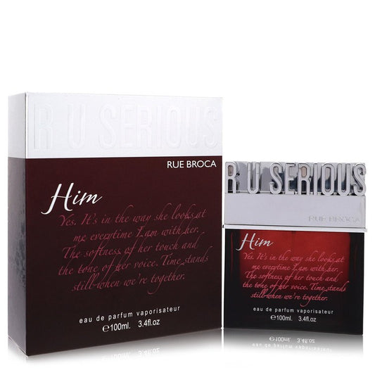 R U Serious Him Eau De Parfum Spray by Rue Broca 100 ml