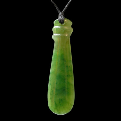 Greenstone Mere, handcrafted jade carving Necklace