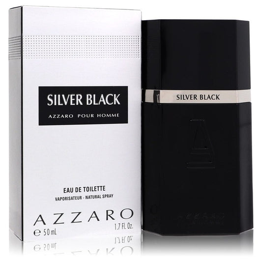 Silver Black Eau De Toilette Spray by Azzaro 50 ml