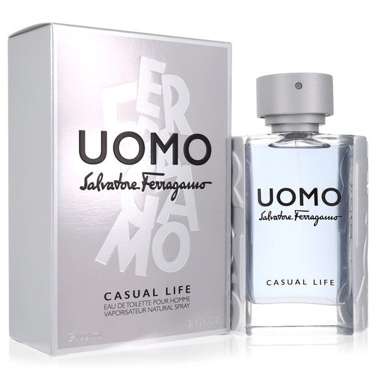 Salvatore Ferragamo Uomo Casual Life Eau De Toilette Spray by Salvatore Ferragamo 100 ml