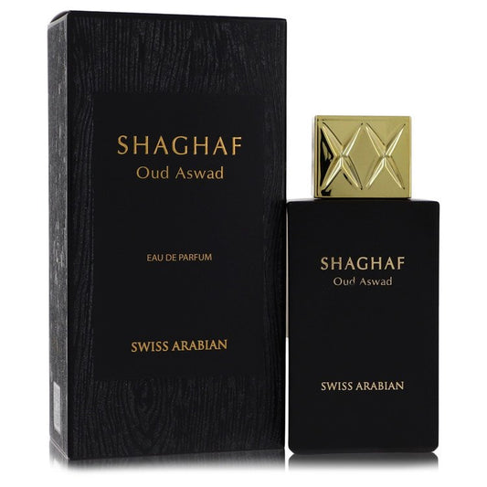 Shaghaf Oud Aswad Eau De Parfum Spray by Swiss Arabian 75 ml