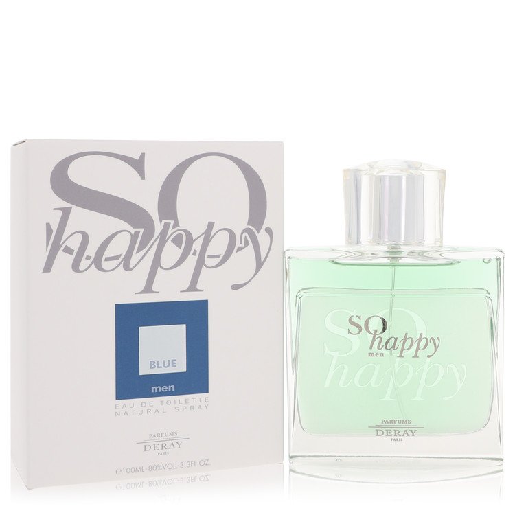 So Happy Blue Eau De Toilette Spray by Parfums Deray 100 ml