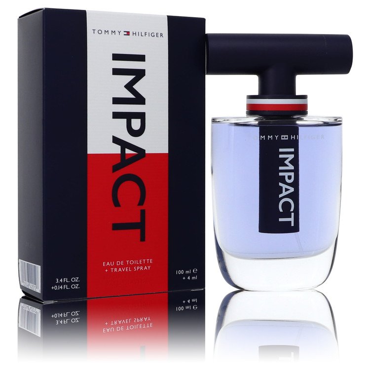 Tommy Hilfiger Impact Gift Set - 3.4 oz Eau De Toilette Spray + .14 oz Travel EDT Spray by Tommy Hilfiger --