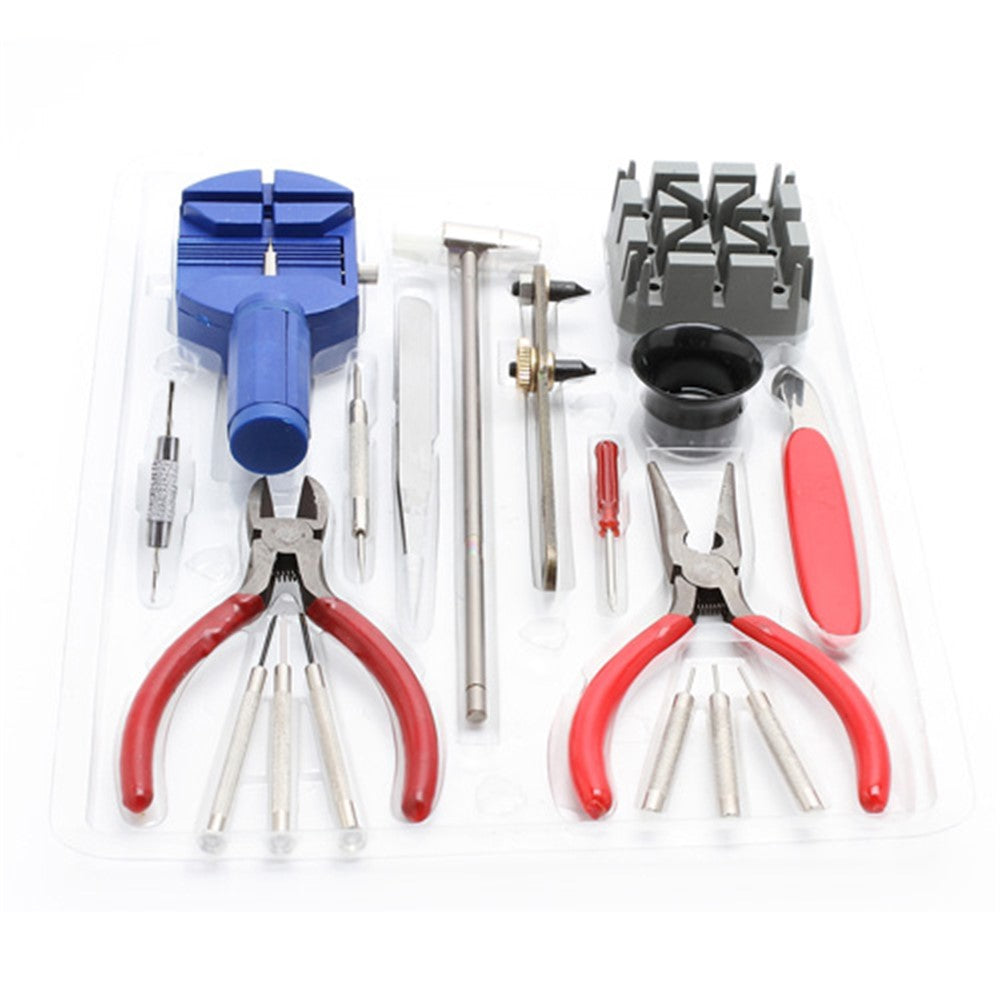 18Pcs Horologe Wrist Watch Repair Set Kit Case Opener Remover Strap Pin Repair Tools