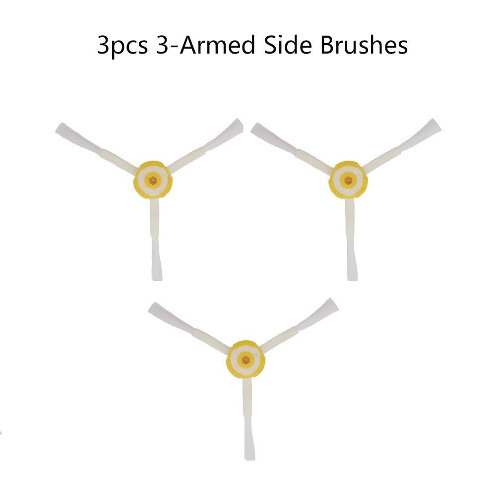 3 PCS for iRobot Roomba 500 / 530 / 600 / 610 / 614 / 700 / 760 Cleaning Sweeper Robot Vacuum Cleaner Parts Side Brush 3-armed Replacement