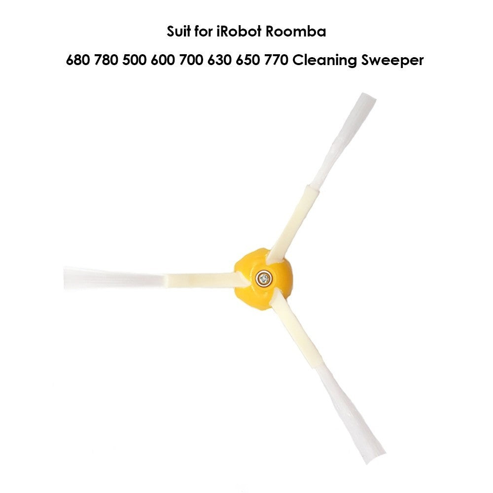 3 PCS for iRobot Roomba 500 / 530 / 600 / 610 / 614 / 700 / 760 Cleaning Sweeper Robot Vacuum Cleaner Parts Side Brush 3-armed Replacement