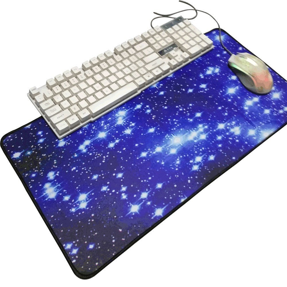 Starry Sky Picture Locking Edge Anti-Slip Gaming Mouse Pad Mat for PC Computer Laptop MackBook