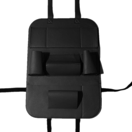 PU Leather Car Seat Back Organizer Backseat Storage Box