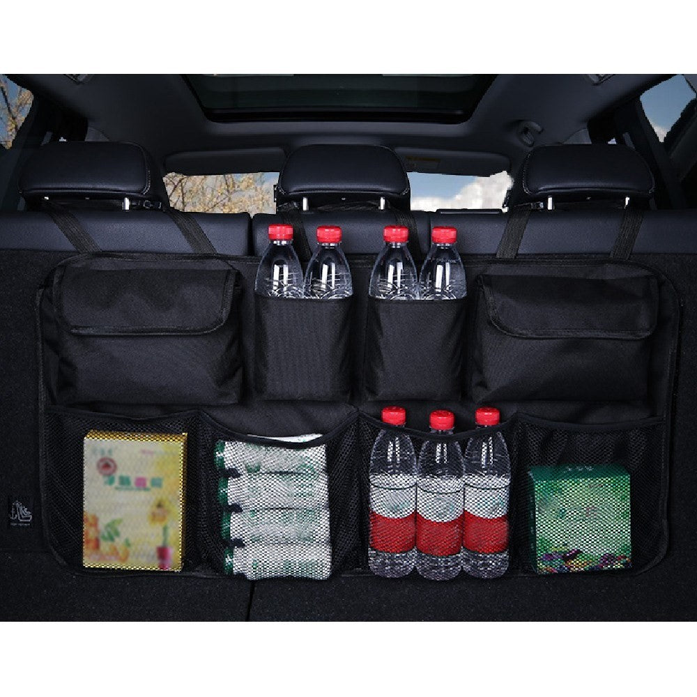 Auto Car Organizer Trunk Back Seat Universal Storage Bag Mesh Net Pocket