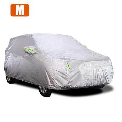Car Cover Full Sedan Covers with Reflective Strip Sunscreen Protection Dustproof