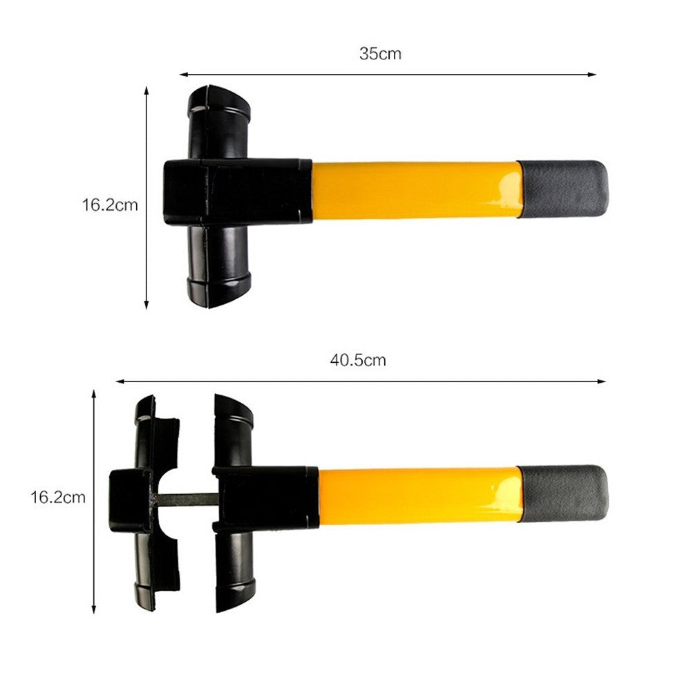Portable Universal Anti-Theft Car Auto Security Rotary Steering Wheel Lock Cross-Key Design Key