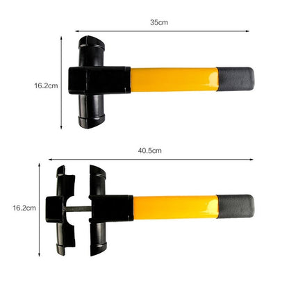 Portable Universal Anti-Theft Car Auto Security Rotary Steering Wheel Lock Cross-Key Design Key