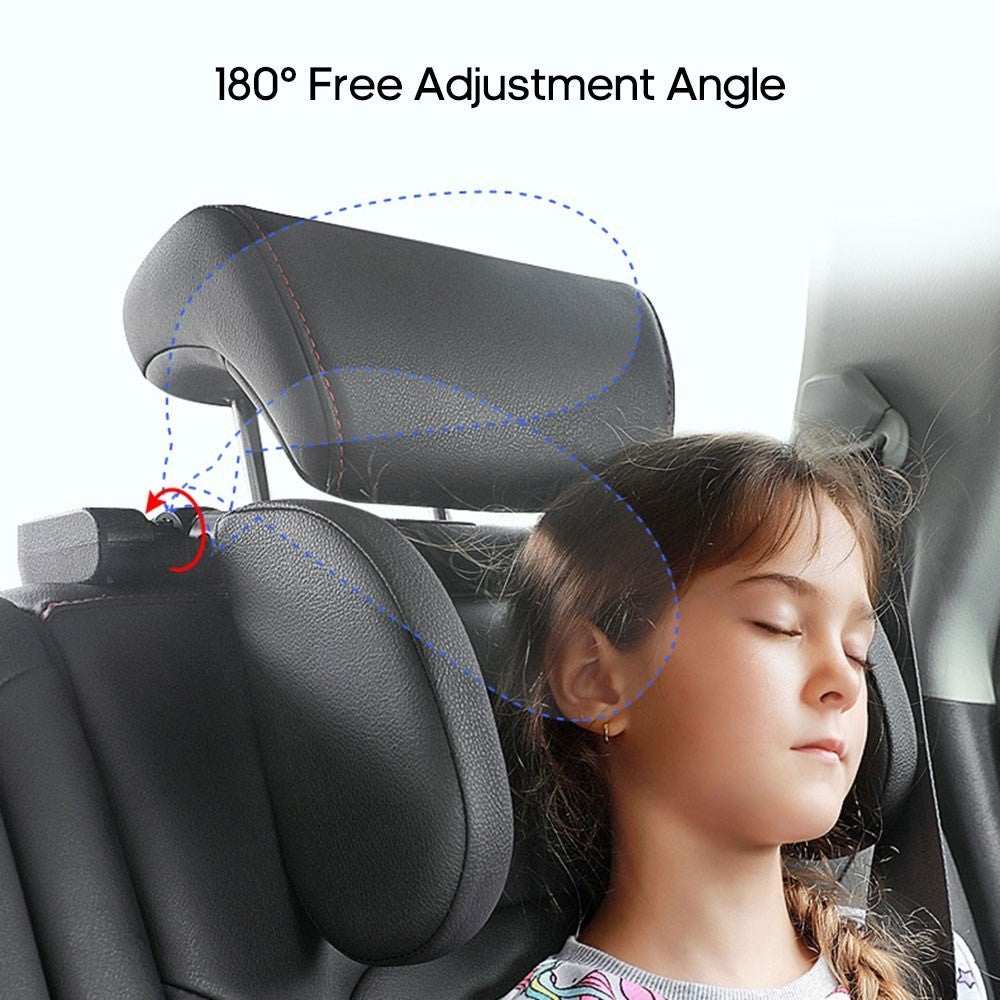 Triaxial Adjustable Car Seat Headrest Pillow Car Neck Head Shoulder Sleep Cushion